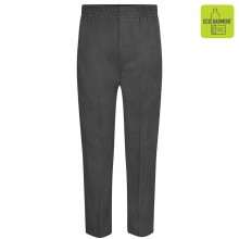 Grey Full Elastic Pull-Up Trouser