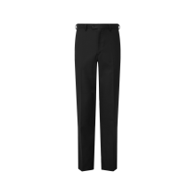 David Luke Regular Fit Flat Front Trousers Black