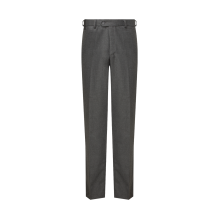 Regular Fit Flat Front Trousers Grey