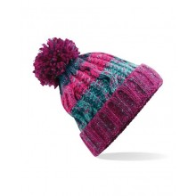 Corkscrew Pom Pom Beanie Adults B486